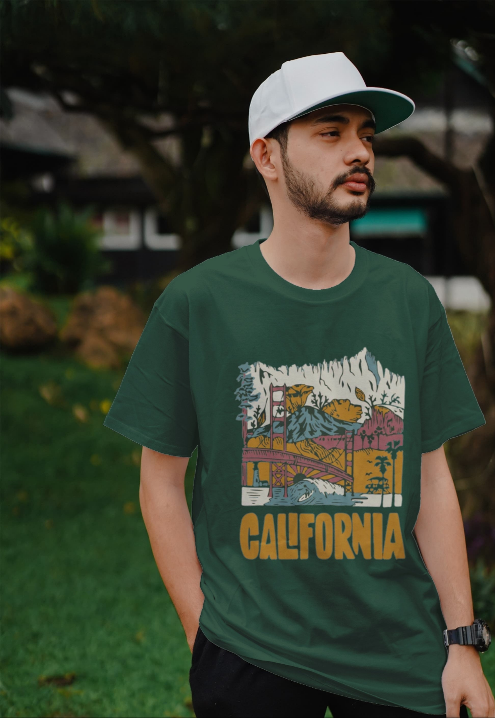 California Green Oversized T-Shirt