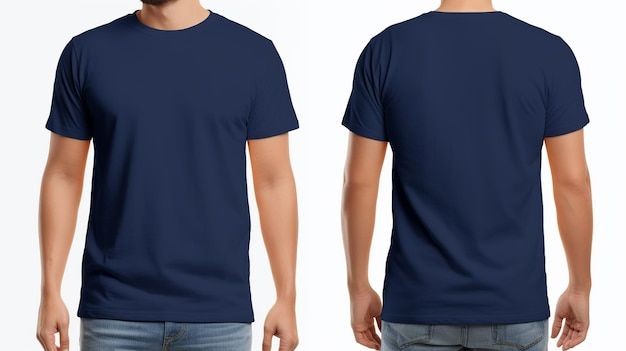 Navy Blue Plain Oversized T-Shirt