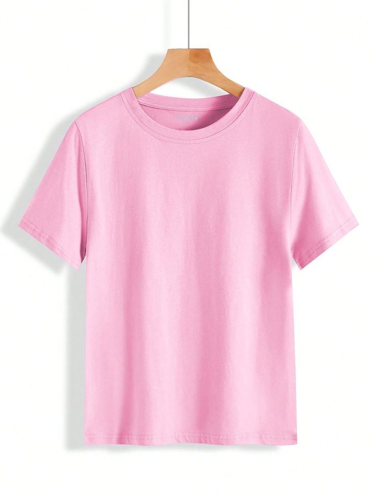 Light Baby Pink Plain Oversized T-Shirt