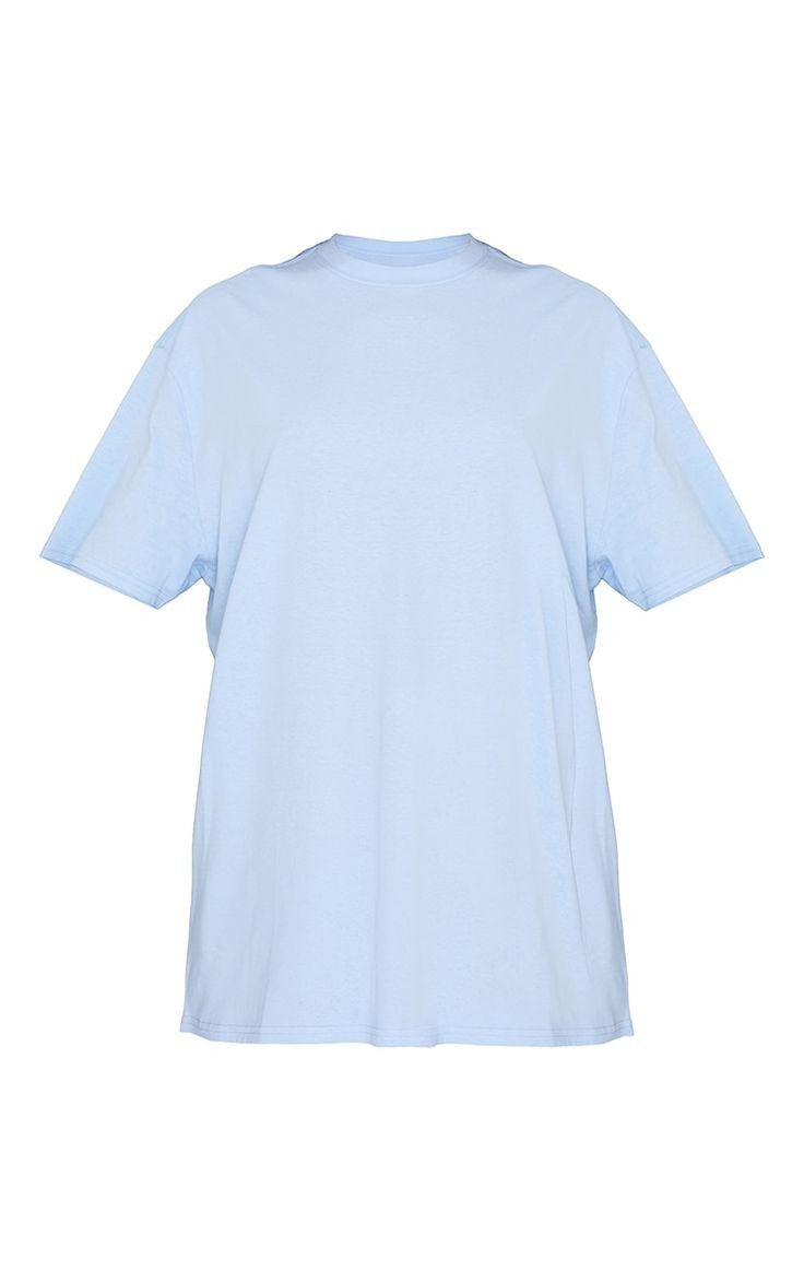 Baby Blue Plain Oversized T-Shirt