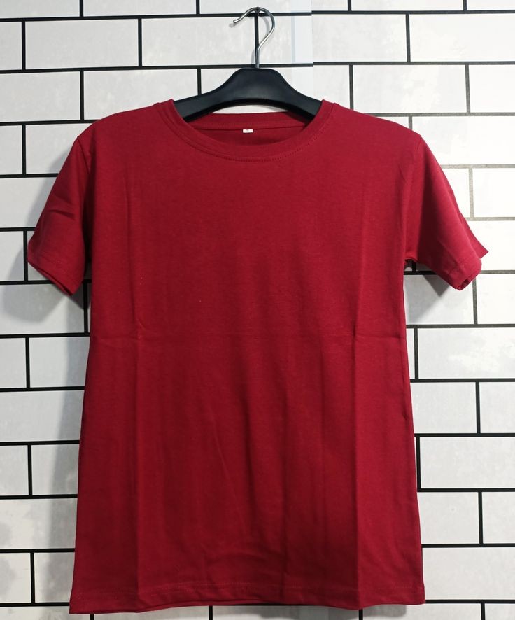 Maroon Plain Oversized T-Shirt